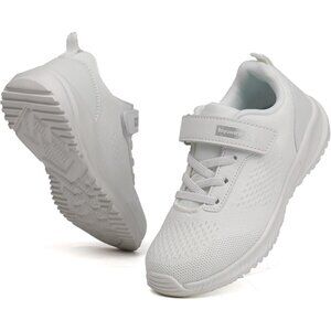 👑Boys Running Athletic White Sneakers Sport Breathable Tennis Comfort Shoes